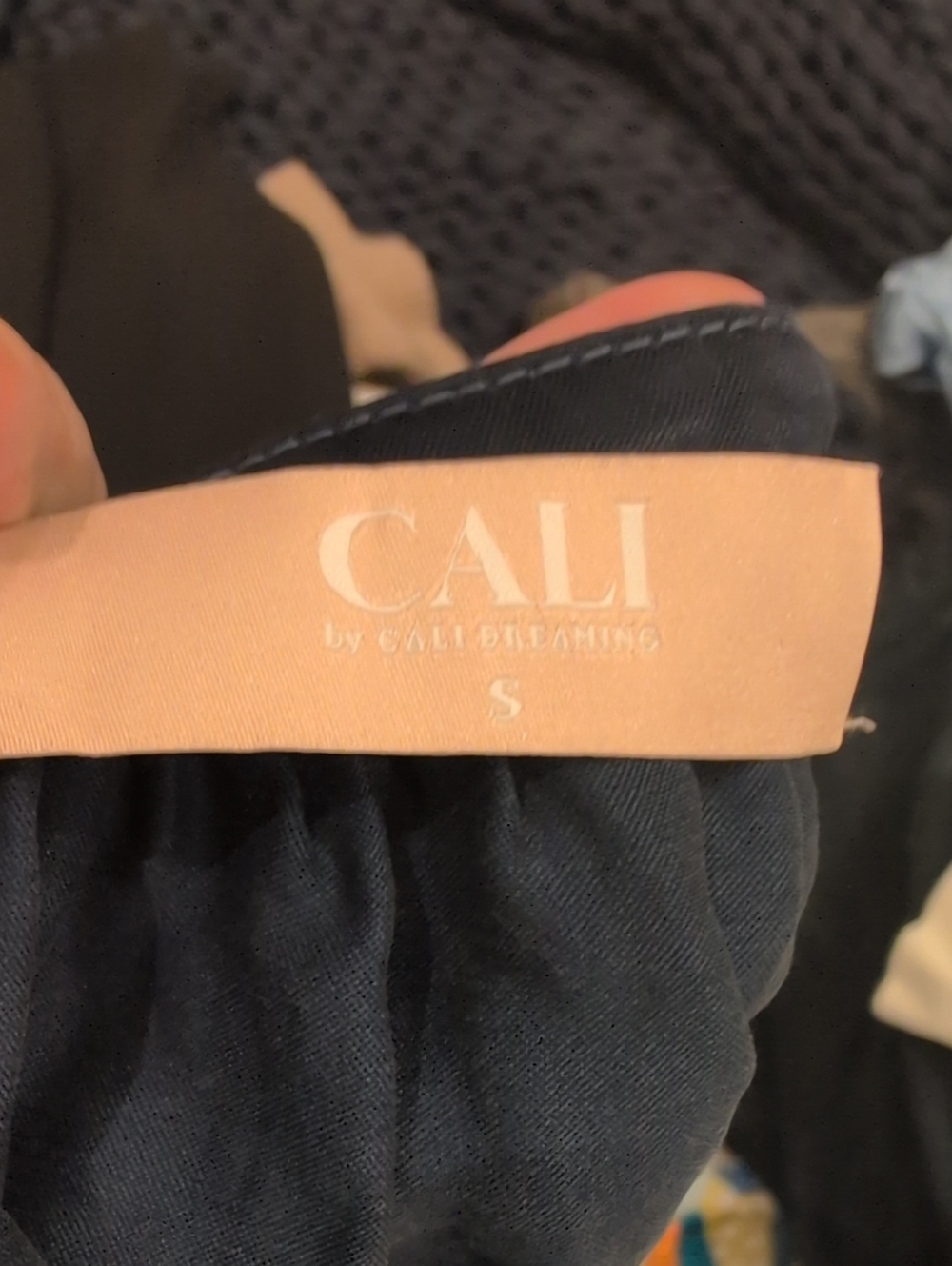 CALI Women's Navy Midi Dress - Classic Sleeveless Style